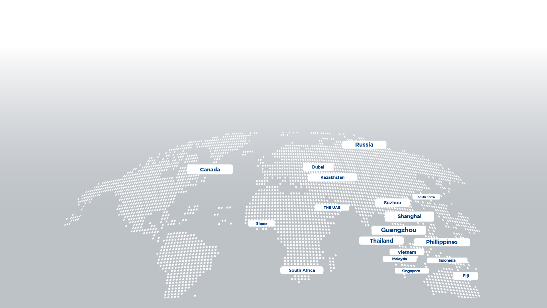 HOUSTY experience centers across Canada, Europe, Asia, Africa and Oceania